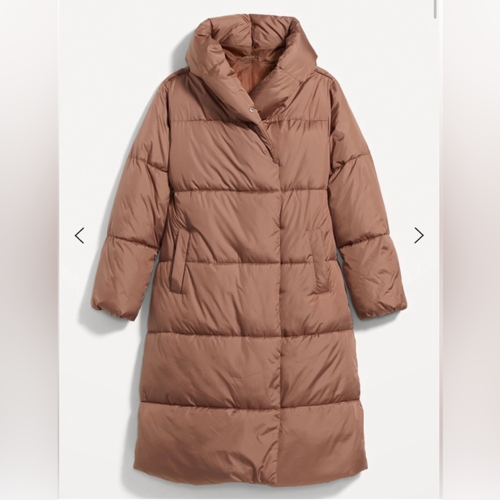 Old Navy Puffer Coat 3x New With Tag- Light Mocha- Water Resistant Coat